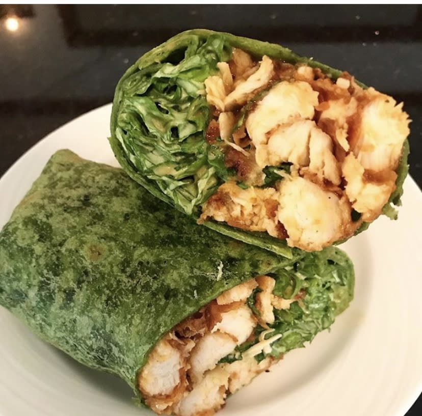 Café Lachine signature dishes Ham and Gruyere Crepe
Spinach and Feta Crepe
Almond Croissant